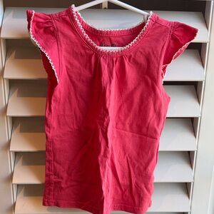 Nannette Girls' Pink Flutter Sleeve Tee 5